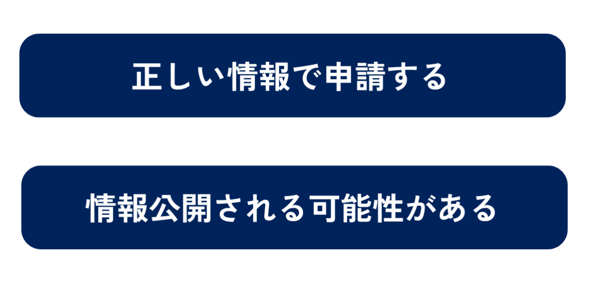 M&A支援機関登録に関する注意点には、正しい情報で申請する、情報公開される可能性があるといった点があげられます。